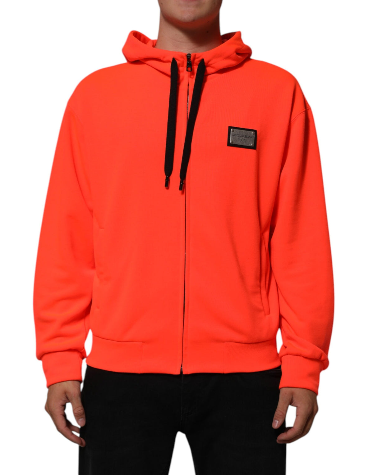 Dolce & Gabbana Men's Polyester Sweatshirt Hoodie - Red