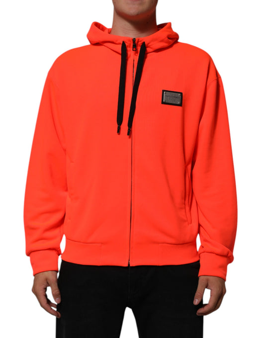 Dolce & Gabbana Men's Polyester Sweatshirt Hoodie - Red