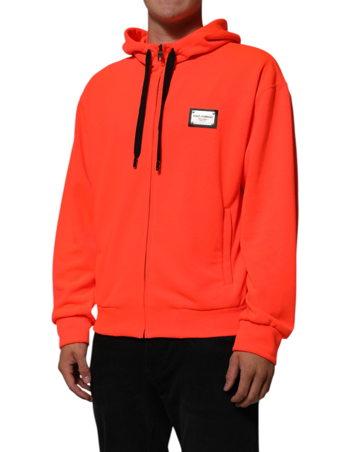 Dolce & Gabbana Men's Polyester Sweatshirt Hoodie - Red