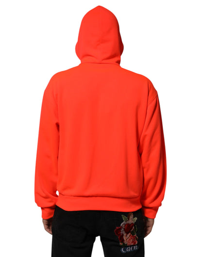 Dolce & Gabbana Men's Polyester Sweatshirt Hoodie - Red
