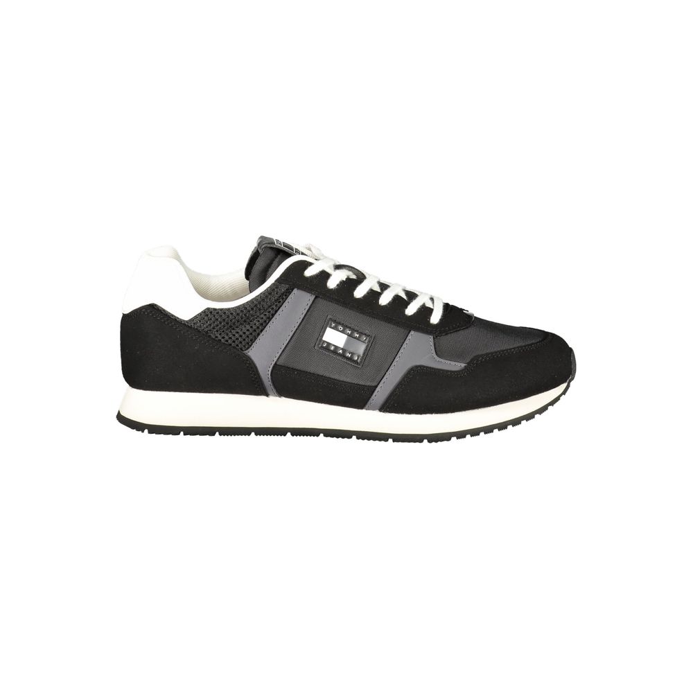 Tommy Hilfiger Black Polyester Sneaker