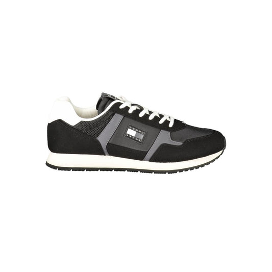 Tommy Hilfiger Black Polyester Sneaker