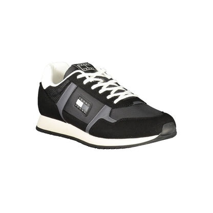 Tommy Hilfiger Black Polyester Sneaker