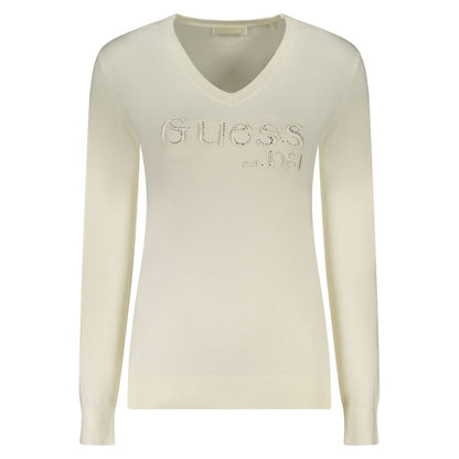 Guess Jeans White Viscose Sweater