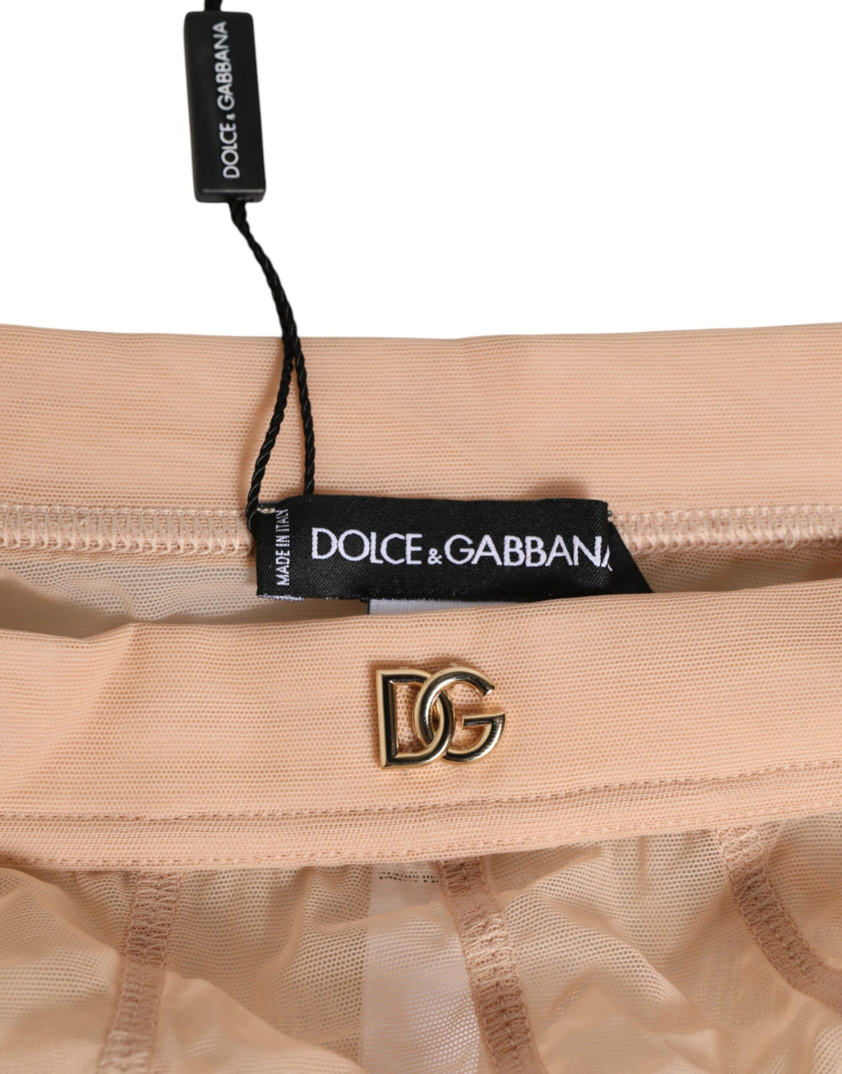 Dolce & Gabbana Women's High Rise Polyamide Underpants Briefs - Beige