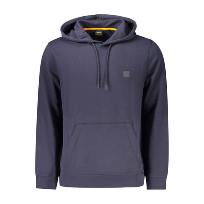Hugo Boss Blue Cotton Men Sweater