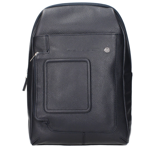 Piquadro Blue Leather Crossbody Bags