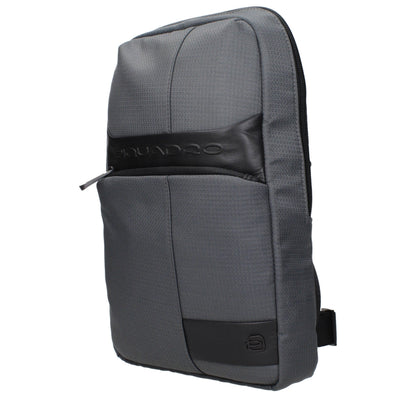 Piquadro Gray Fabric Crossbody Bags