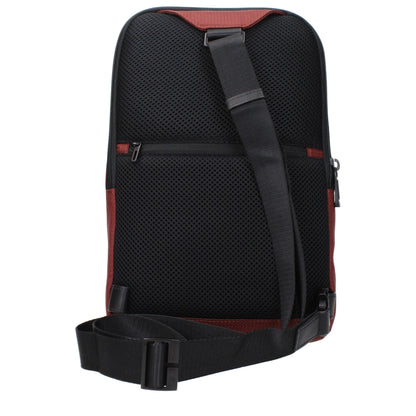 Piquadro Red Fabric Crossbody Bags