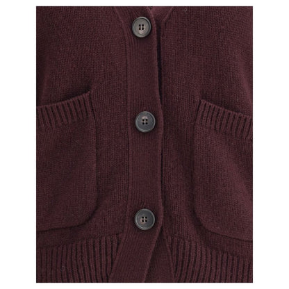 Lisa Yang Purple Cashmere Cardigan