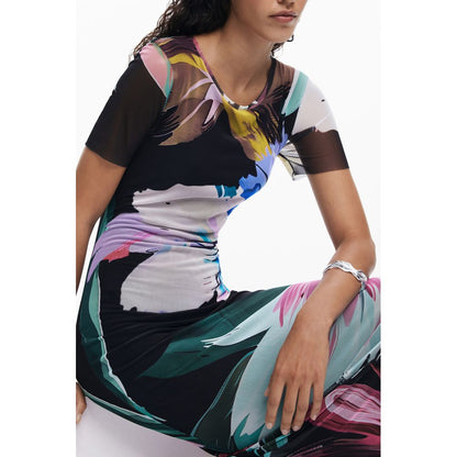 Desigual Black Polyester Dress