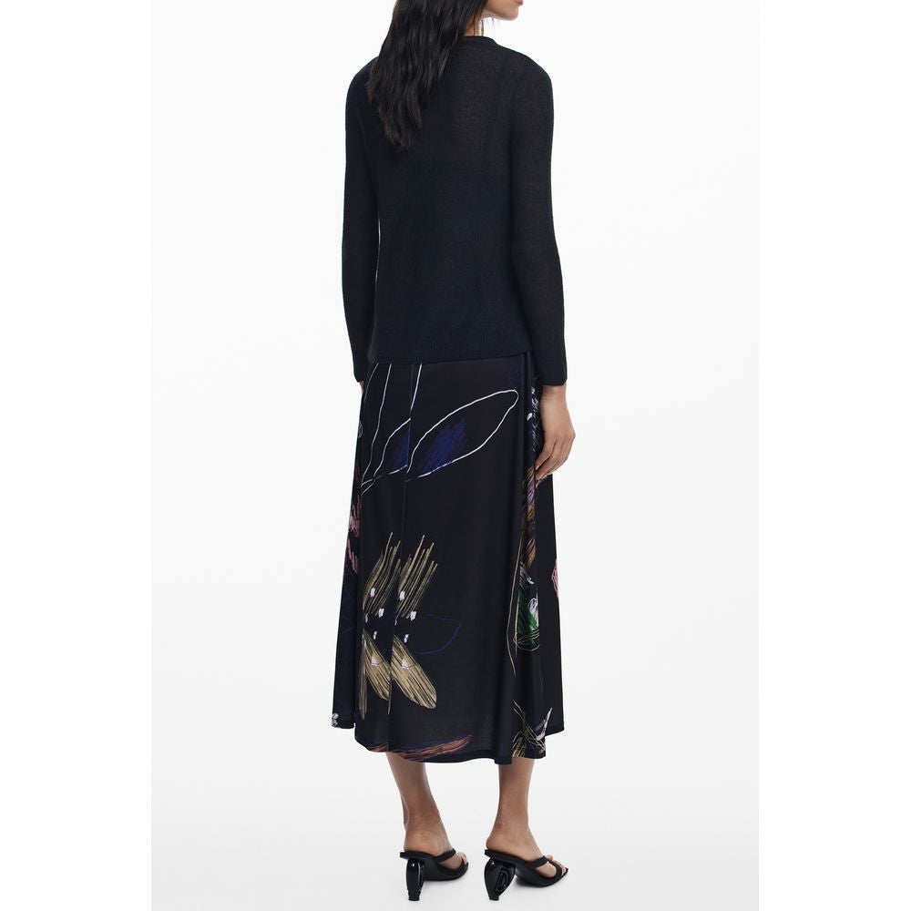 Desigual Black Polyester Women Dress