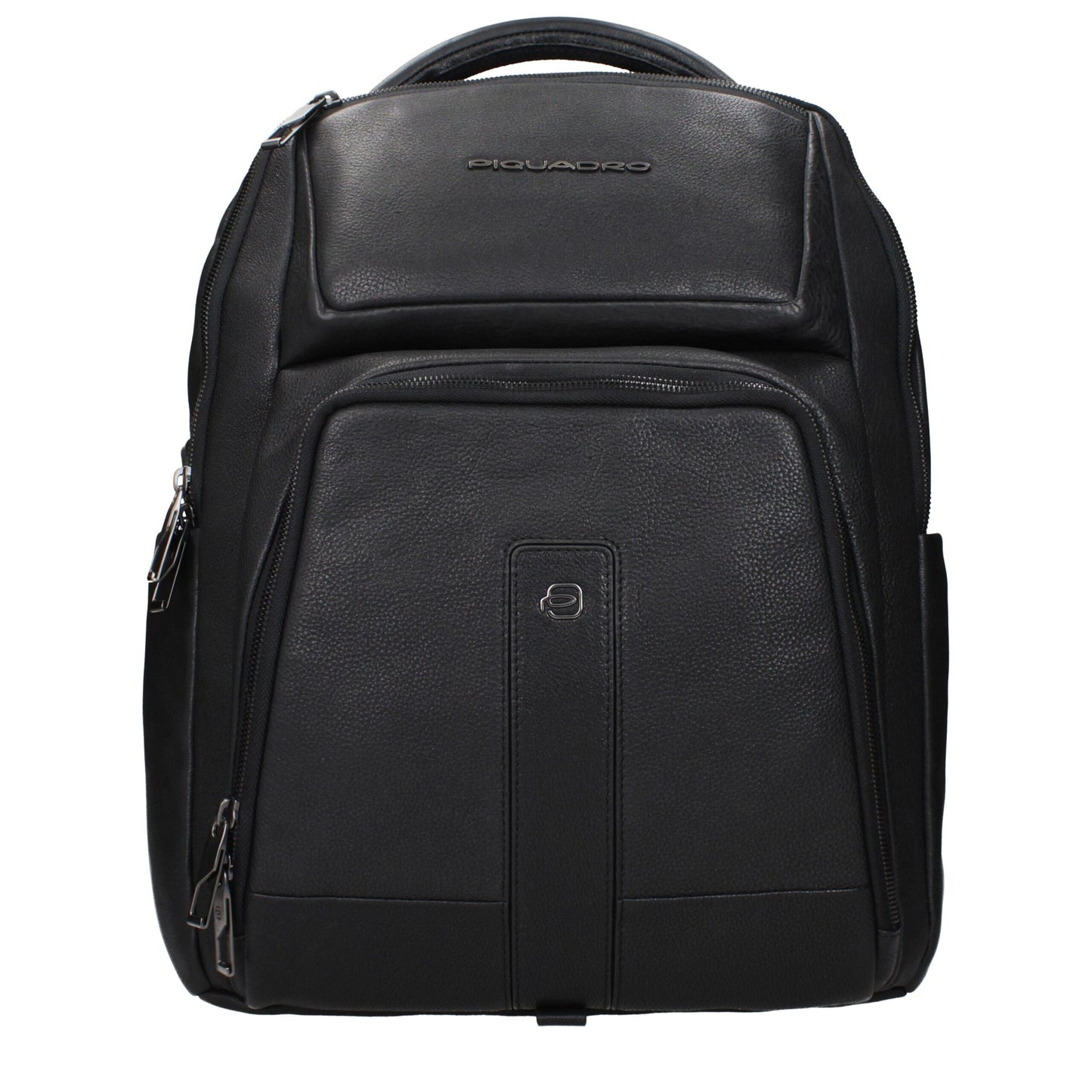 Piquadro Black Leather Backpacks
