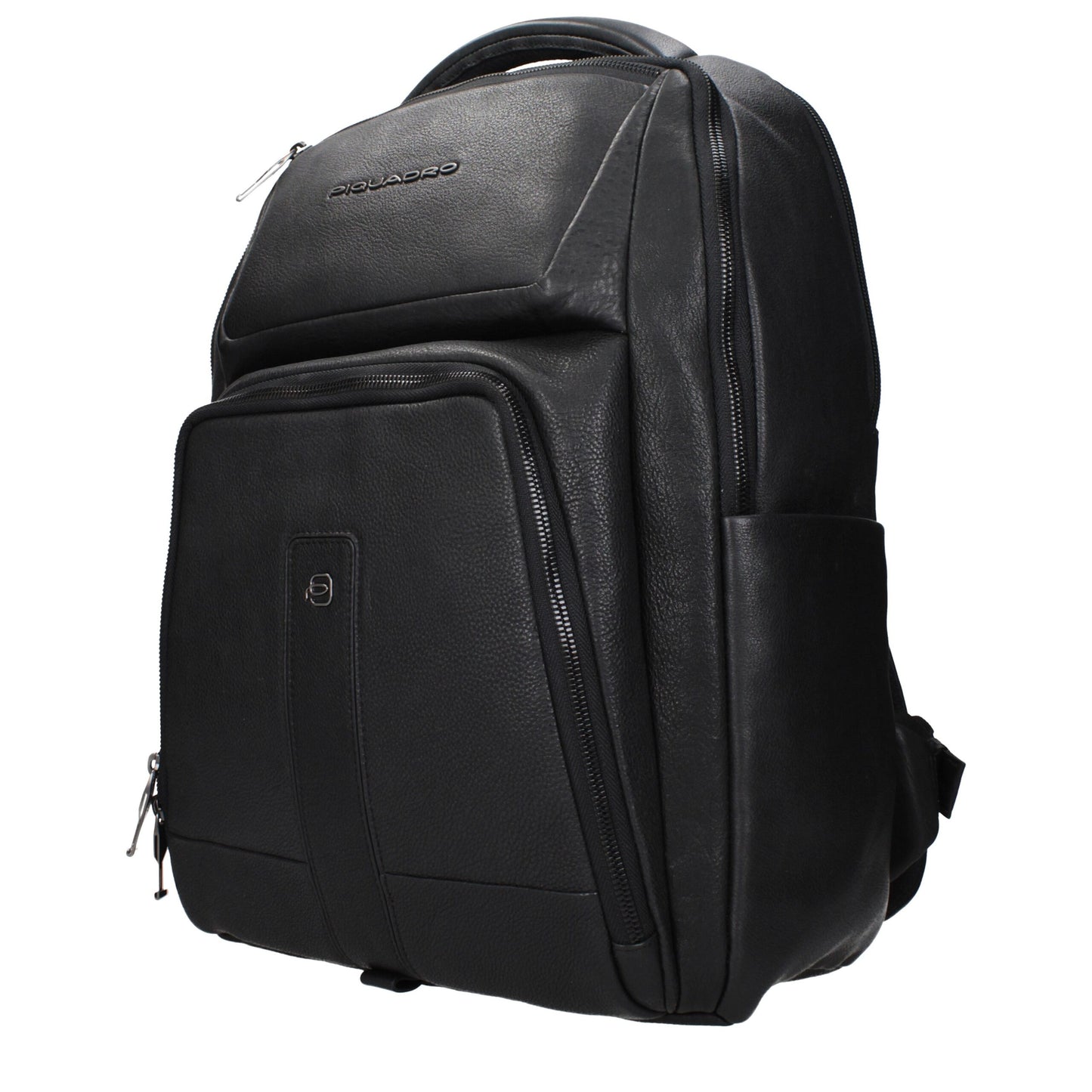 Piquadro Black Leather Backpacks