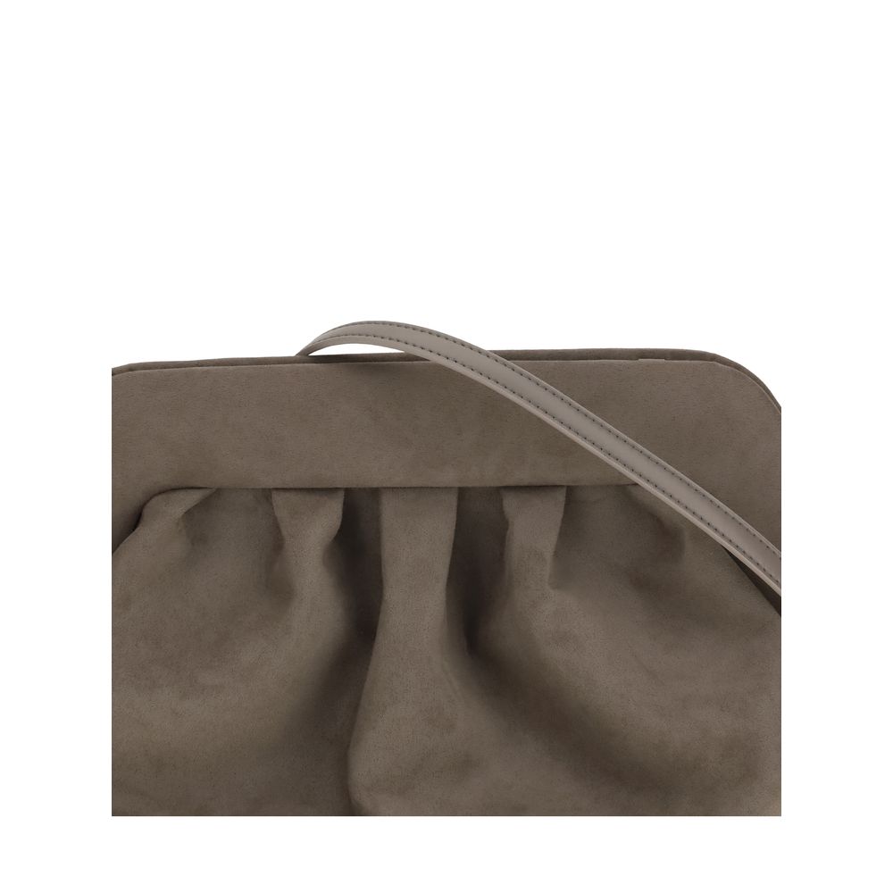 THEMOIRè Bios suede Clutch Bag