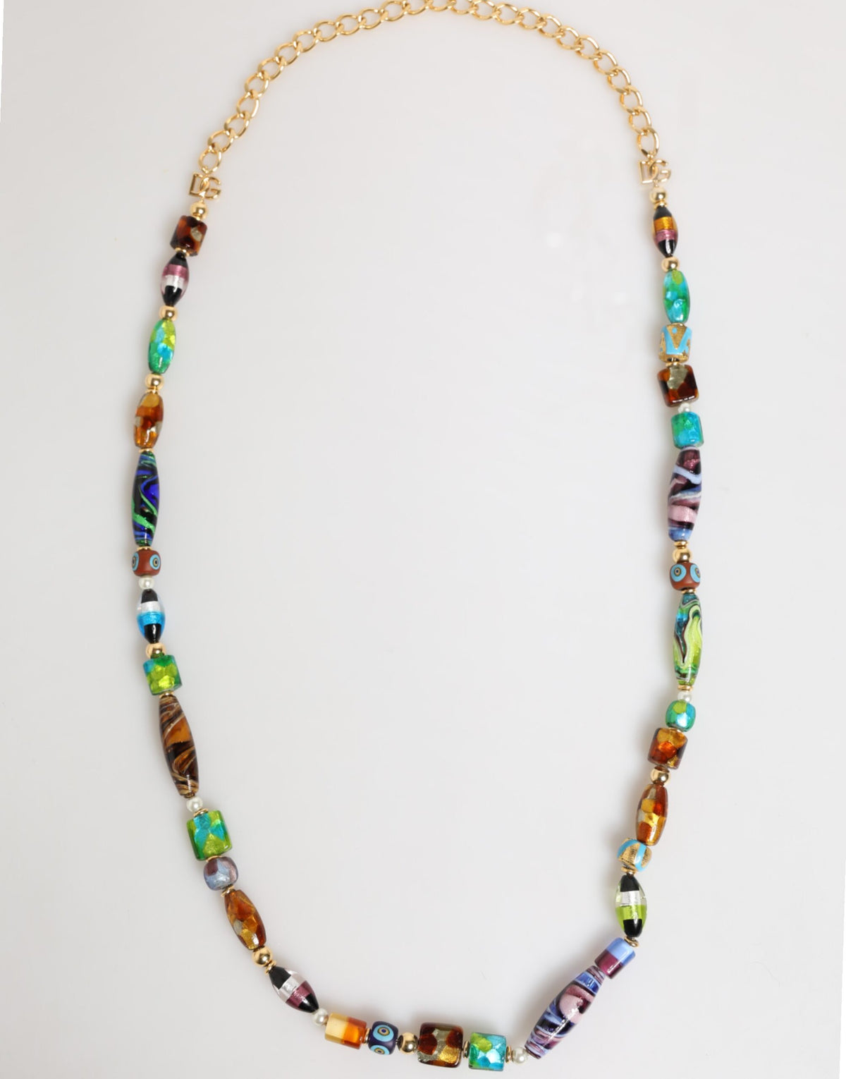 Dolce & Gabbana Women's Brass Glass & Zamak Necklace - Multicolor