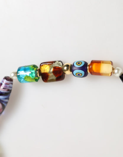 Dolce & Gabbana Women's Brass Glass & Zamak Necklace - Multicolor