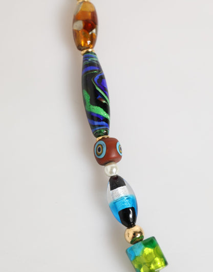 Dolce & Gabbana Women's Brass Glass & Zamak Necklace - Multicolor