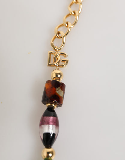 Dolce & Gabbana Women's Brass Glass & Zamak Necklace - Multicolor