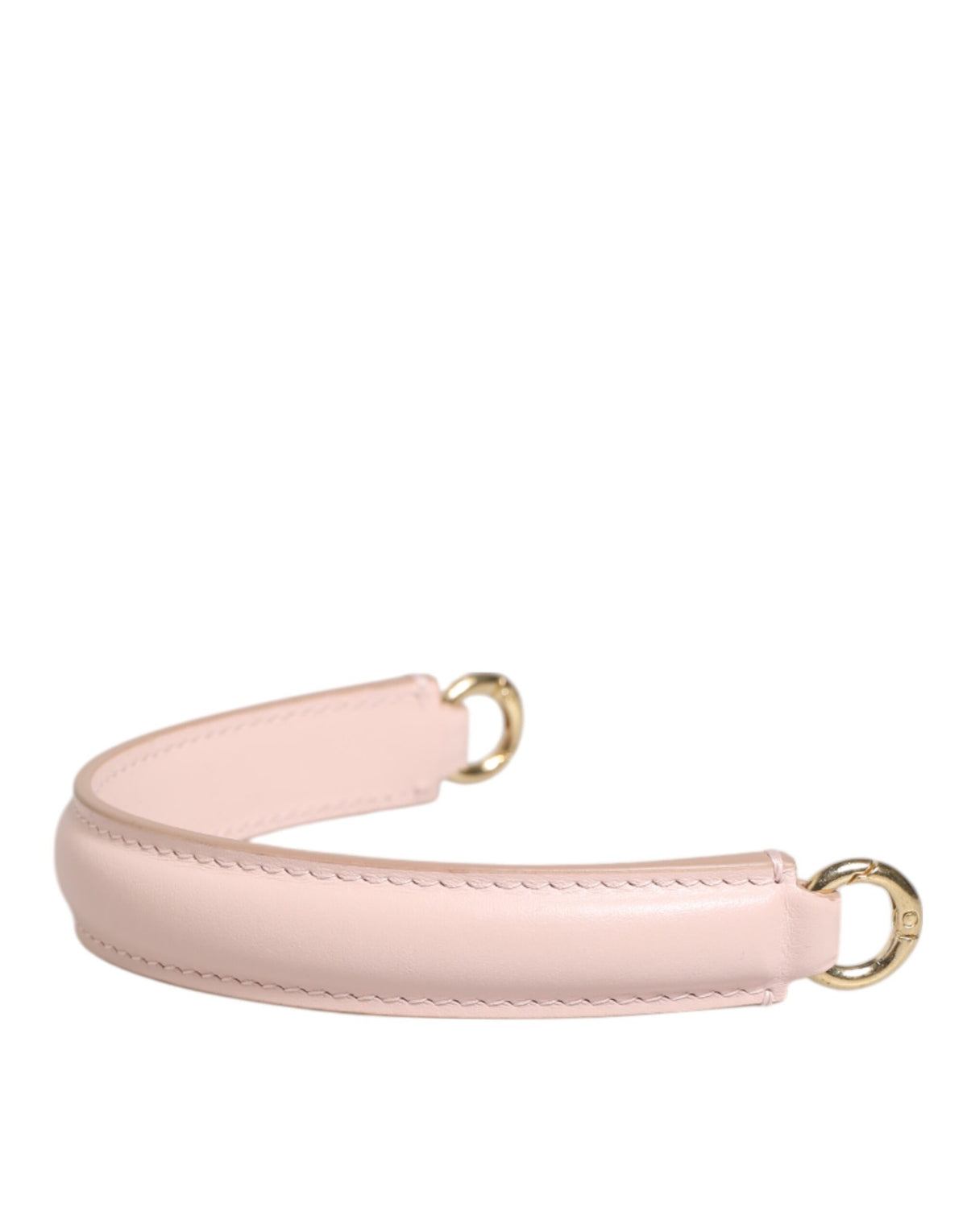 Dolce & Gabbana Leather Metal Shoulder Strap - Gold Pink