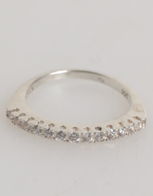 Nialaya Women's Crystal Cubic Zirconia & Sterling Silver Ring - Silver