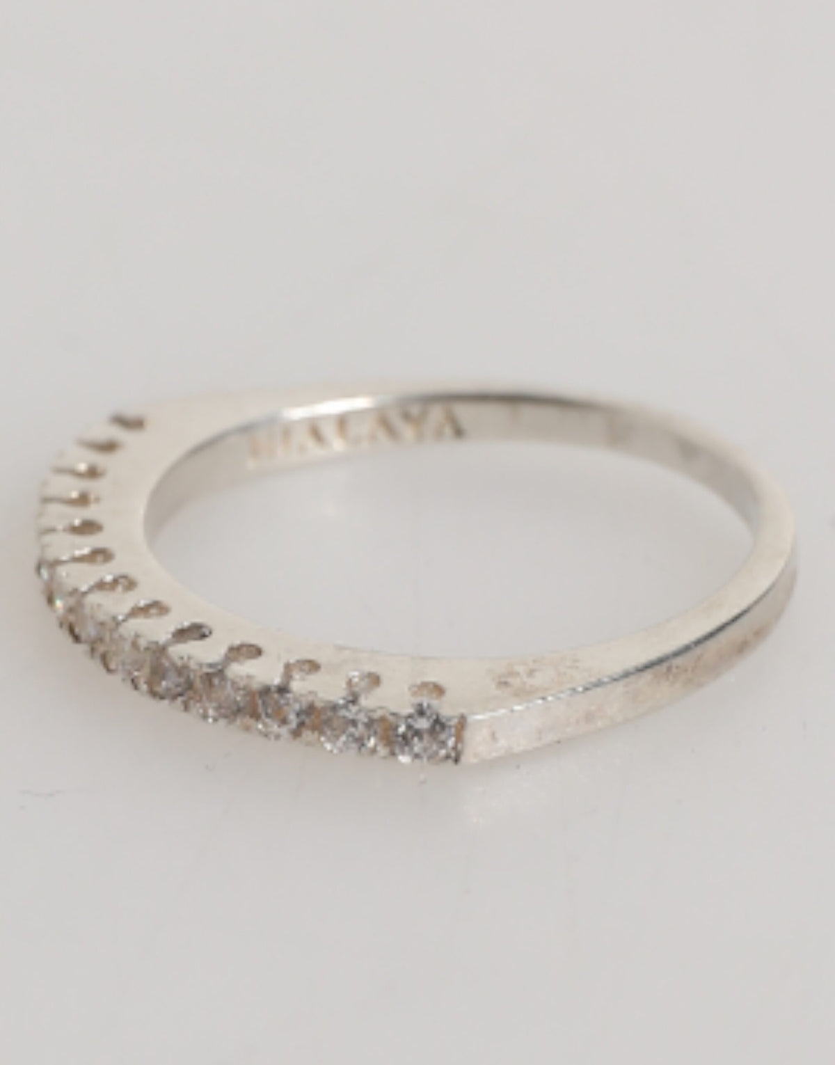 Nialaya Women's Crystal Cubic Zirconia & Sterling Silver Ring - Silver