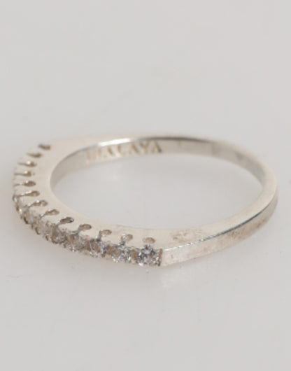 Nialaya Women's Crystal Cubic Zirconia & Sterling Silver Ring - Silver