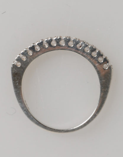 Nialaya Women's Crystal Cubic Zirconia & Sterling Silver Ring - Silver