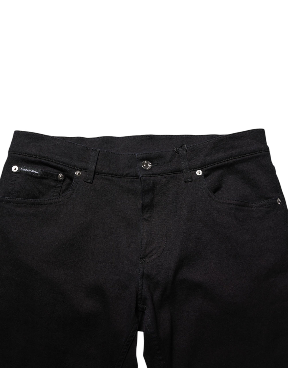 Dolce & Gabbana Men's Skinny Silk & Cotton Trousers - Black