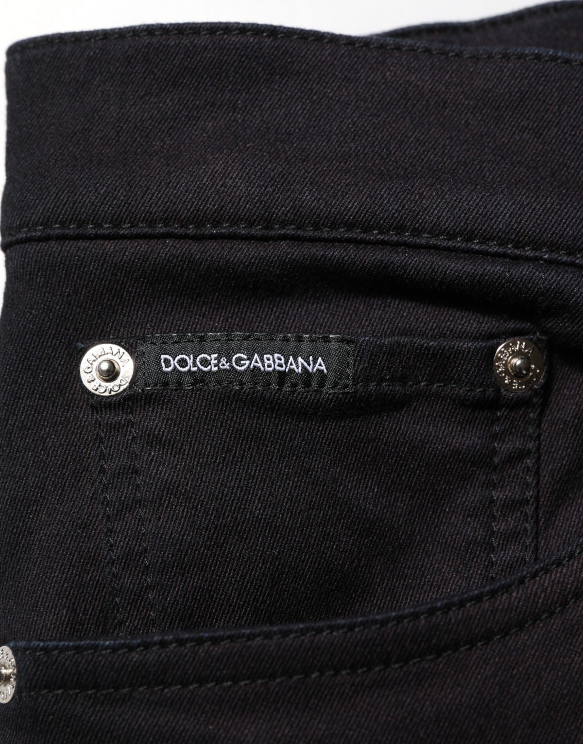 Dolce & Gabbana Men's Skinny Silk & Cotton Trousers - Black