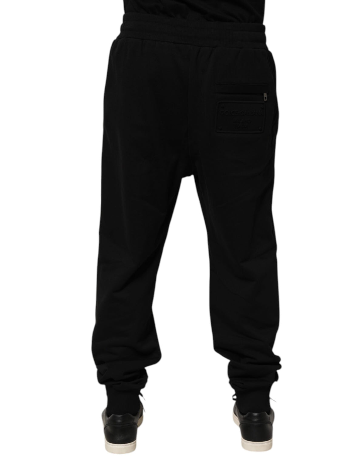 Dolce & Gabbana Men's Athletic Cotton Jogger Sweatpants - Black