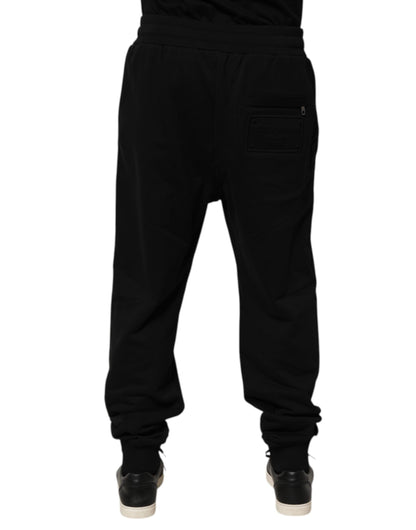 Dolce & Gabbana Men's Athletic Cotton Jogger Sweatpants - Black