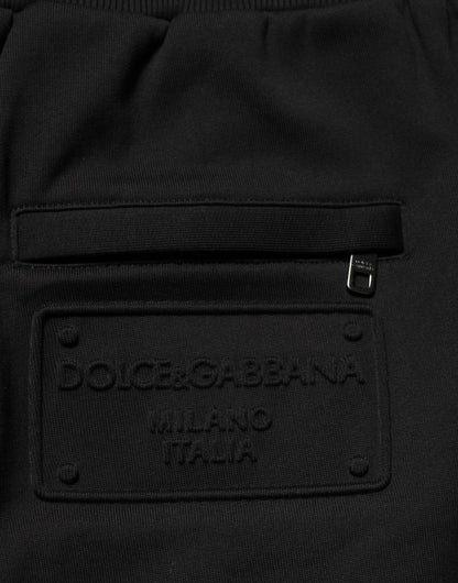 Dolce & Gabbana Men's Athletic Cotton Jogger Sweatpants - Black