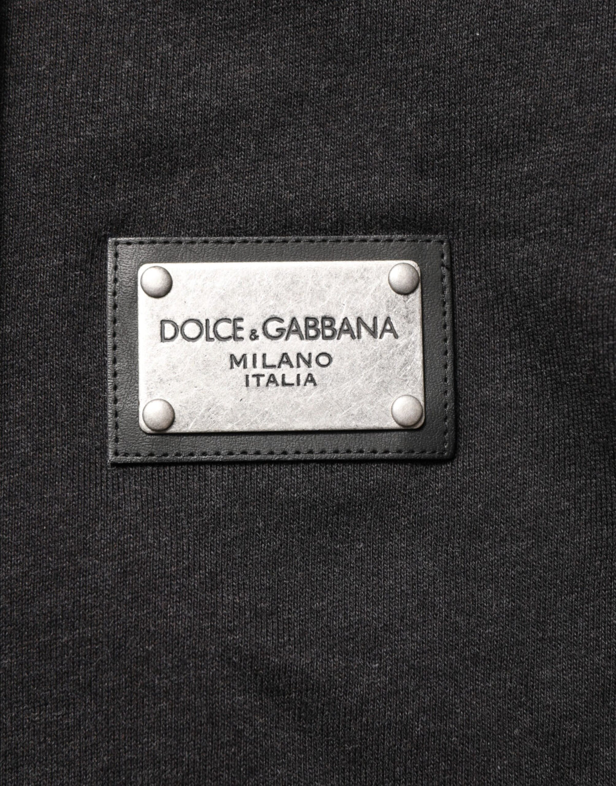 Dolce & Gabbana Men's Cotton Sweatshirt Hoodie - Black