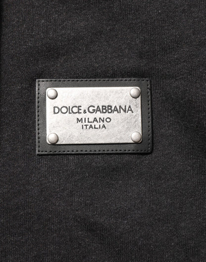 Dolce & Gabbana Men's Cotton Sweatshirt Hoodie - Black
