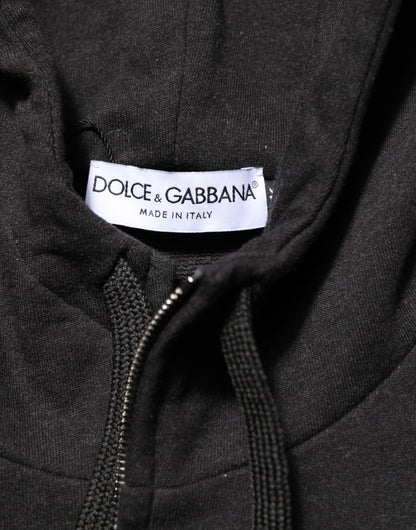 Dolce & Gabbana Men's Cotton Sweatshirt Hoodie - Black