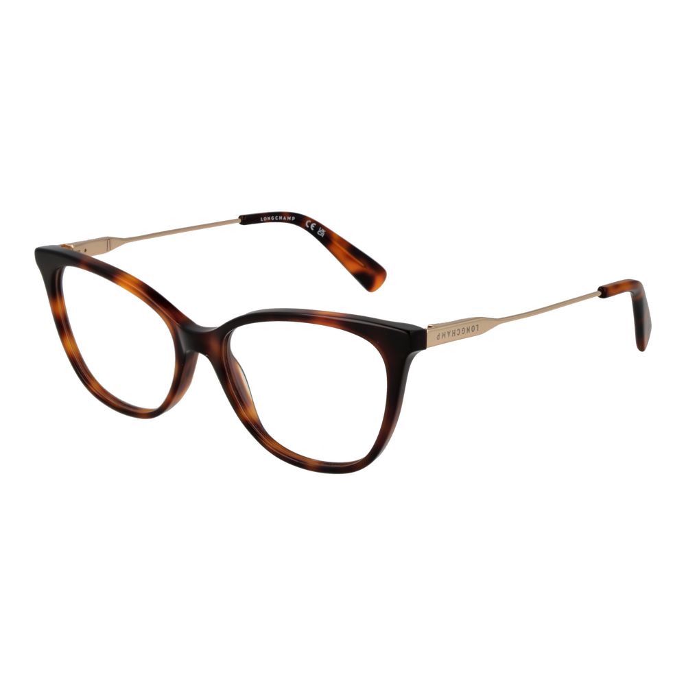 Eyeglasses Frames by Longchamp for women in brown features an refined silhouette, showcasing the refined brown coloured frame and sophisticated full-frame frame design.