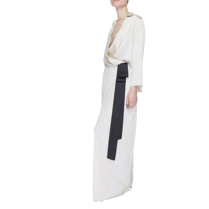 Sandro Ferrone Beige Polyester Long
