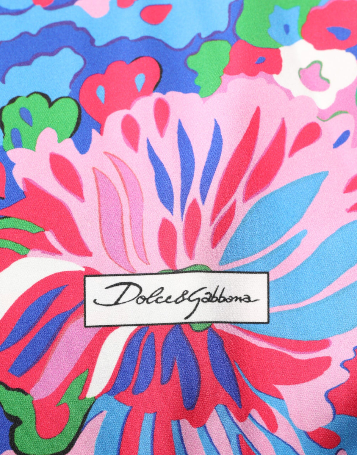 Dolce & Gabbana Women's Relaxed Fit Long-Sleeve Silk Tunic - Multicolor Patterned Floral Print