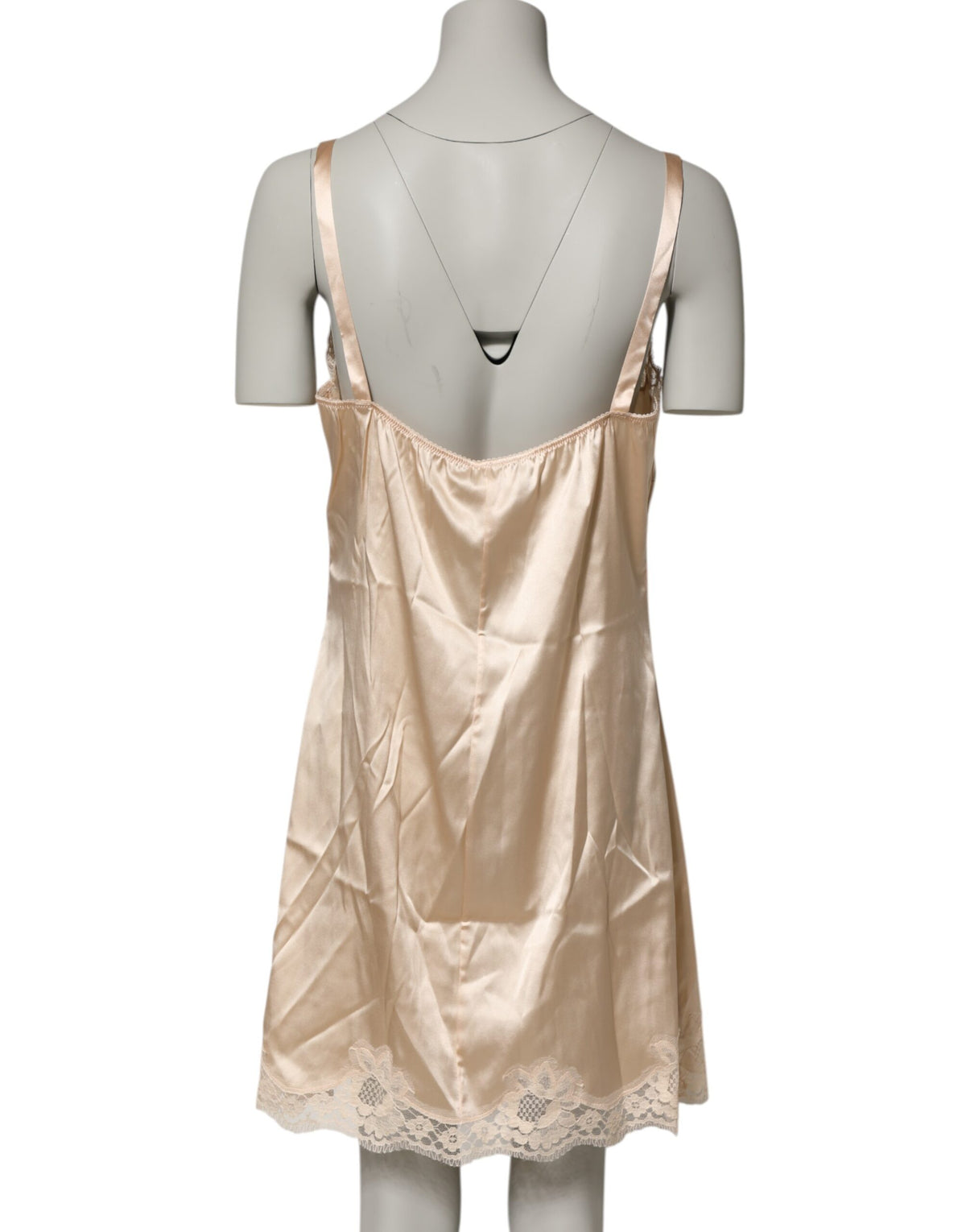 Dolce & Gabbana Women's Cotton Silk Nylon & Lace Nightgown - Cream Nude