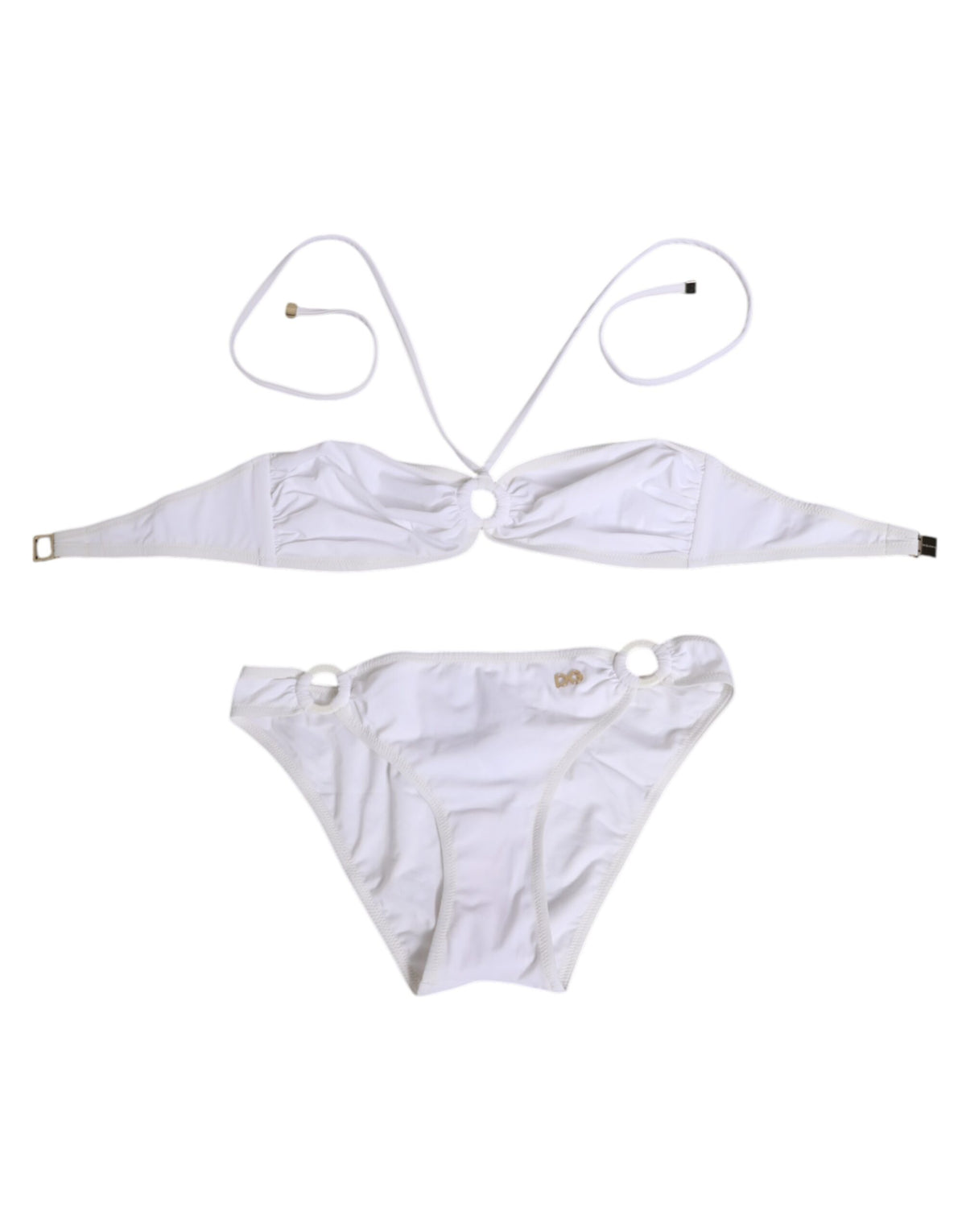 Dolce & Gabbana Crisp Women's Stretch Polyamide Bikini - White Signature