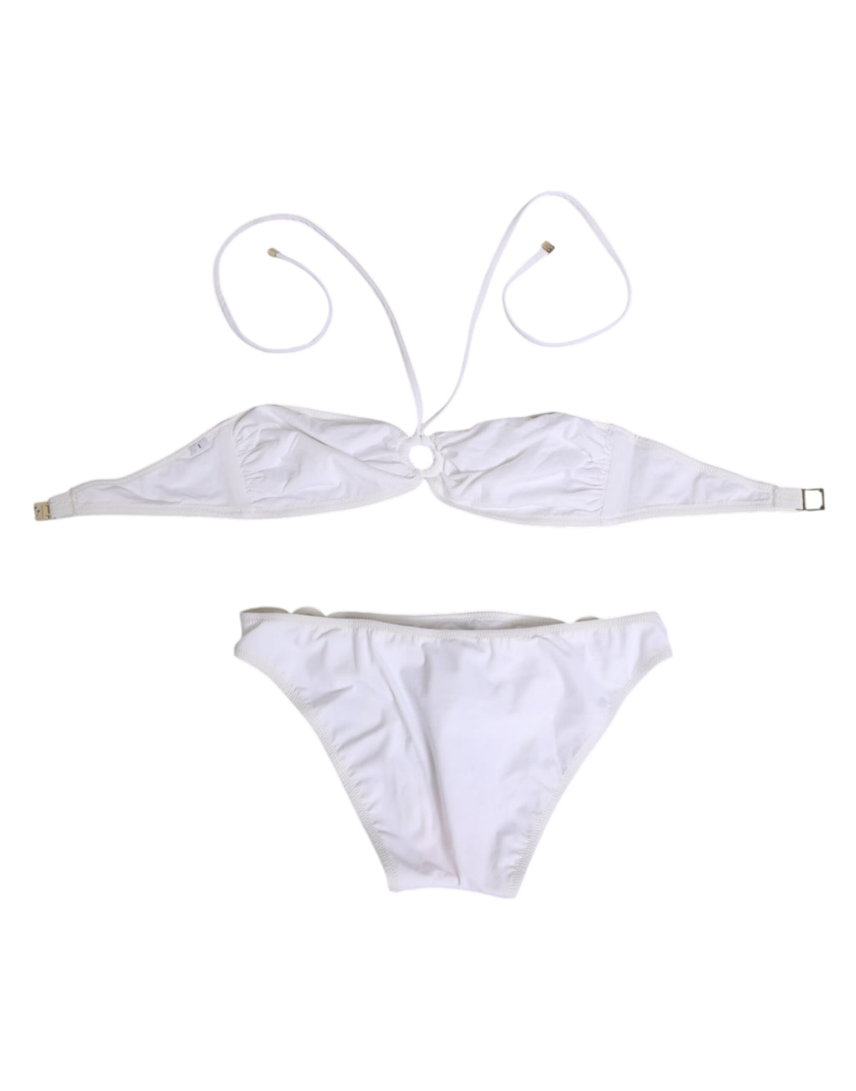 Dolce & Gabbana Crisp Women's Stretch Polyamide Bikini - White Signature