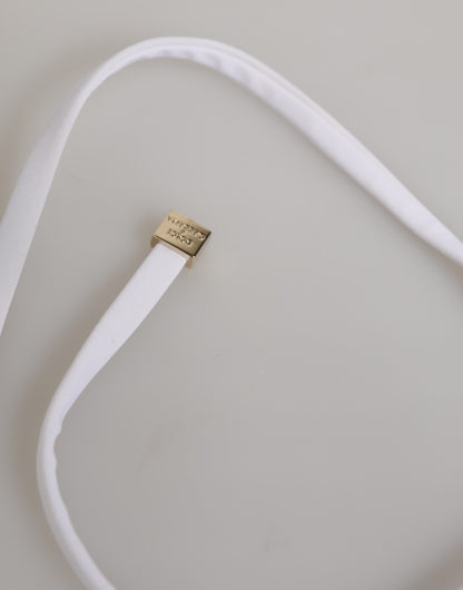 Dolce & Gabbana Crisp Women's Stretch Polyamide Bikini - White Signature
