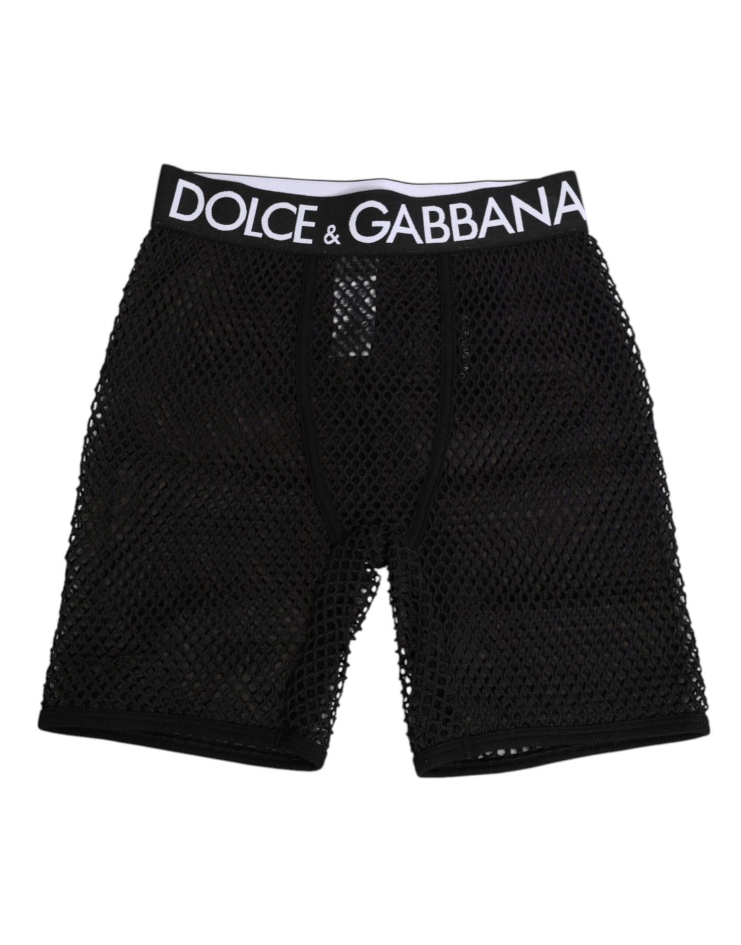 Dolce & Gabbana Black Cotton Logo Shorts Midi Trouser Underwear