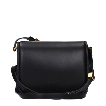 PINKO Black Leather Crossbody Bags