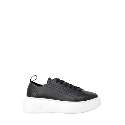 Armani Exchange Black Artificial Leather Sneaker