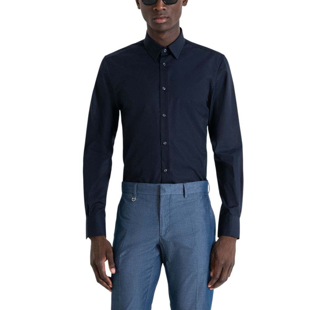 Antony Morato Blue Cotton Shirt