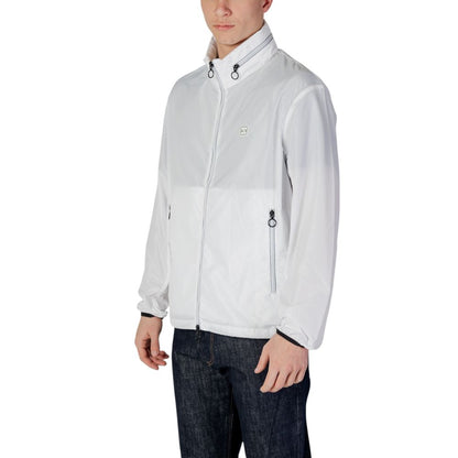 Armani Exchange White Polyester Jackets & Coat