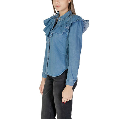 Only Blue Cotton Shirt
