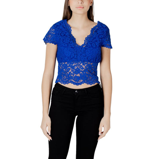 Morgan De Toi Women's Polyamide Viscose Activewear Top - Blue